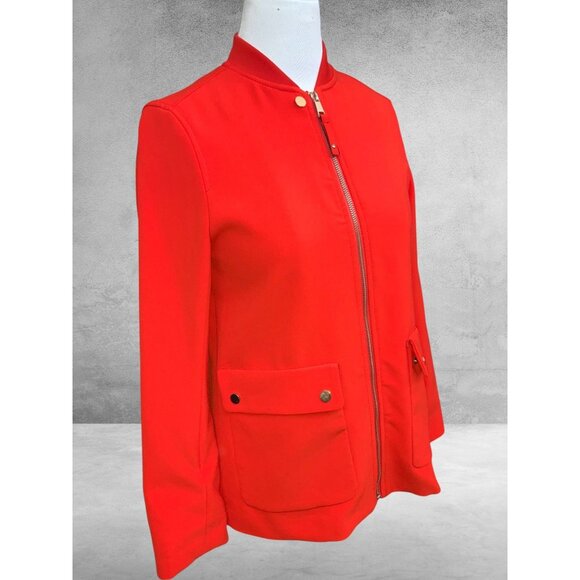 H&M Womens Regent Size 4 Orange Corporate Quiet Luxury Capsule Office Blazer NEW - Picture 3 of 10
